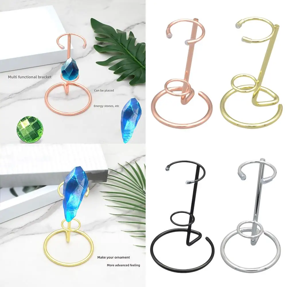 Crystal Scepter Display Base Bracket Creative Hexagonal Base Stand Wand Craft Crystal Display Ornament Three Carving Retro A4W0