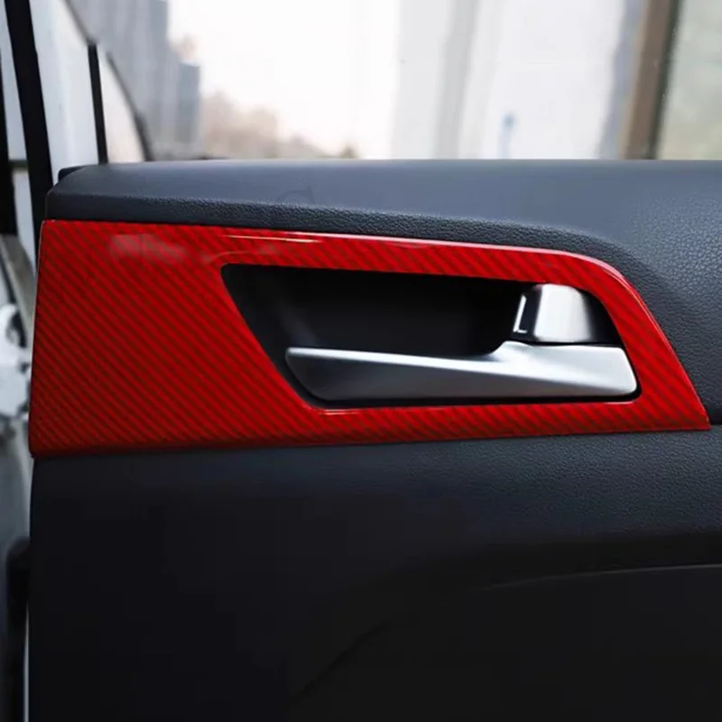 Door Handle Frame Cover Trim For Hyundai Tucson 2015- 2020 Interior Inner Door Handle Bowl Trim Sticker