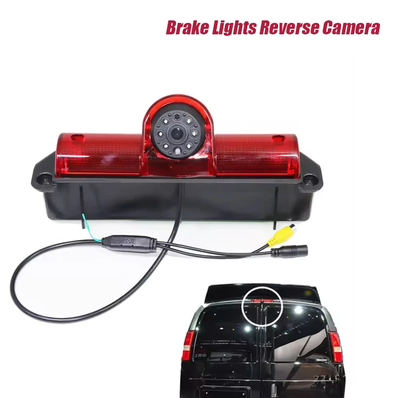 For Chevrolet For Express For GMC For Saiwei For Savana RV High Mounted Brake Lights Reverse Image Camera Waterproof Shockproof
