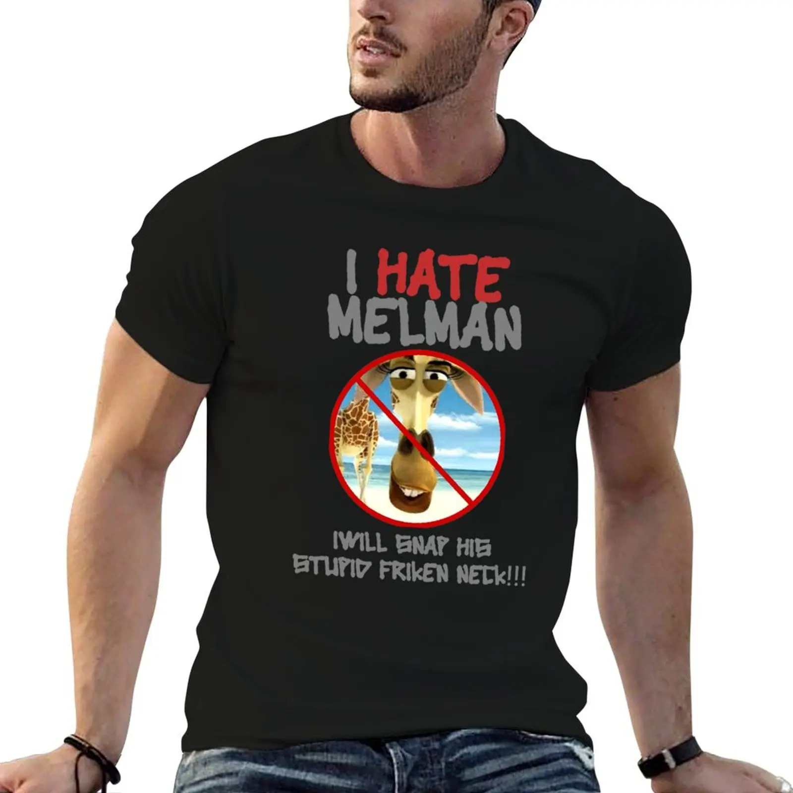 

i hate melman T-Shirt man t shirt luxury t shirts designer man t shirts high quality luxury brand T-Shirt