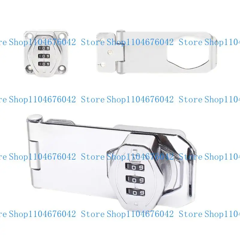 5ASD Multiupressive Twist Ручка HASP Latches Codes Lock для двойной двери