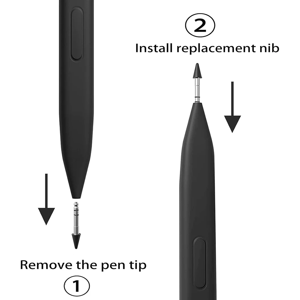 2Pcs Replacement Tips 4096 Levels Pressure Stylus Tips High Sensitivity for Microsoft Surface Slim Pen 2