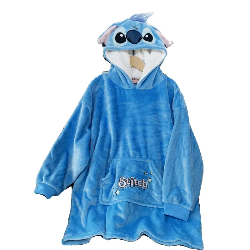 جديد ليلو وستيتش أفخم منامة أنيمي غرزة ميكي ماوس اكسسوارات البشكير زوجين الكرتون ملابس المنزل الدافئة Sleeprobe هدية #6