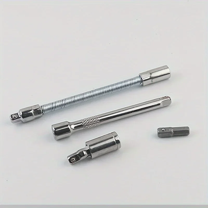 Kit de herramientas de reparación de automóviles/bicicletas, llave dinamométrica de trinquete, llave inglesa, destornill
