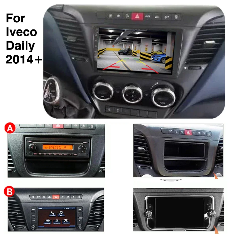 8GB + 128GB Android13 radio dla Iveco Daily 2013 2014 2015 2016 2017-2021 samochodowe stereo odtwarzacz multimedialny Carplay Auto nawigacja GPS