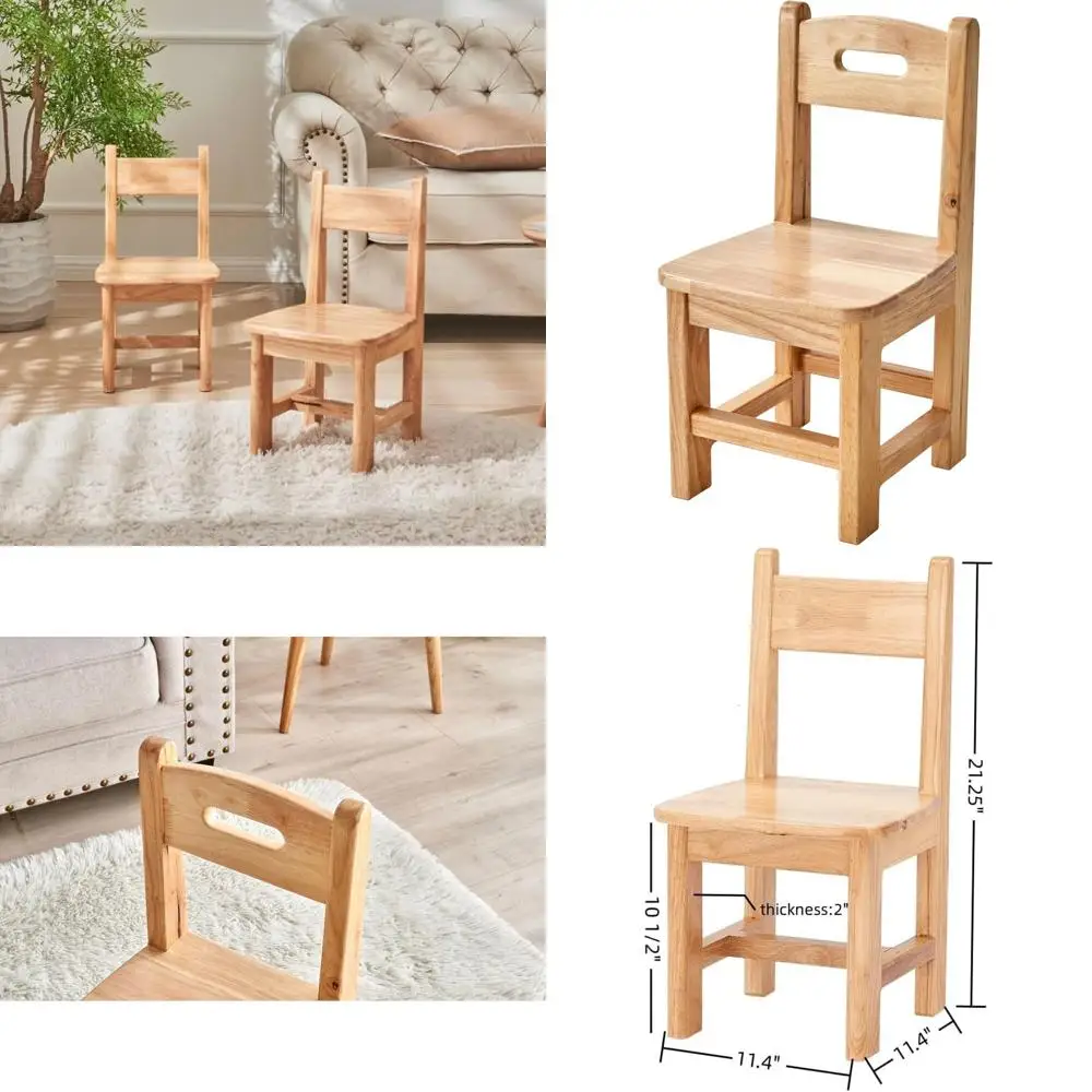 

Детские стулья из натурального массива дерева — пара для дома и детского сада