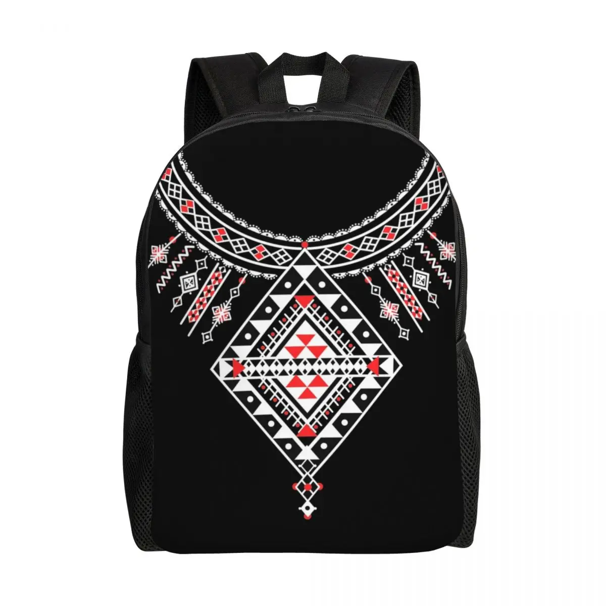 

Kabyle Pottery Backpack for Men Women Waterproof School College Africa Amazigh Ethnic Style Bag Printing Bookbags