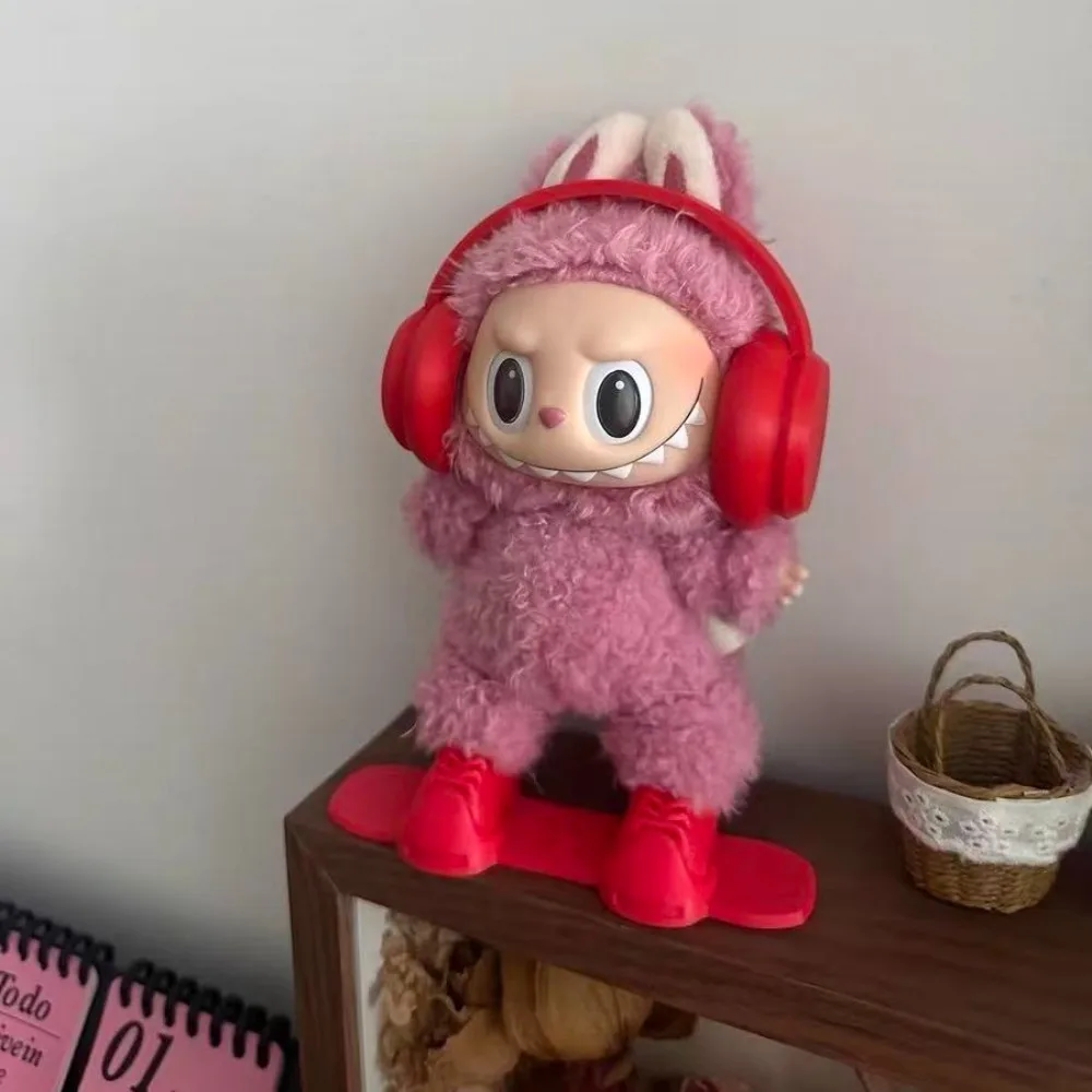 Zestaw narciarski dla Labubu 3.0, fajny strój narciarski dla lalek 15/17 cm, zimowe akcesoria do narciarstwa i snowboardu, rekwizyty do ekspozycji.