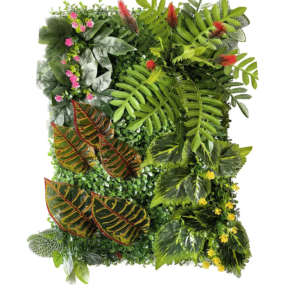 

40 * 60CM Artificial Plant Green Grass Wall Background Flower Wedding Party Plastic Fence Green Wall Panel Decoration