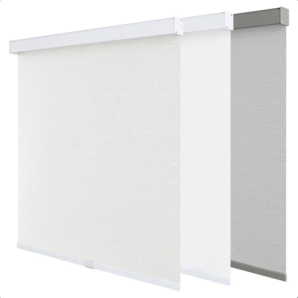 

Cordless Blackout Roller Shades for Indoor Windows, Blackout Window Blinds for Home Living Room Bedroom and Office,