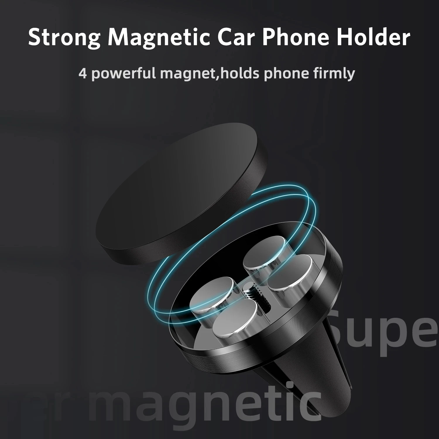 Soporte magnético para teléfono en el coche, soporte magnético para teléfono móvil, soporte magnético para teléfono para iPhone 14 Pro Max Huawei