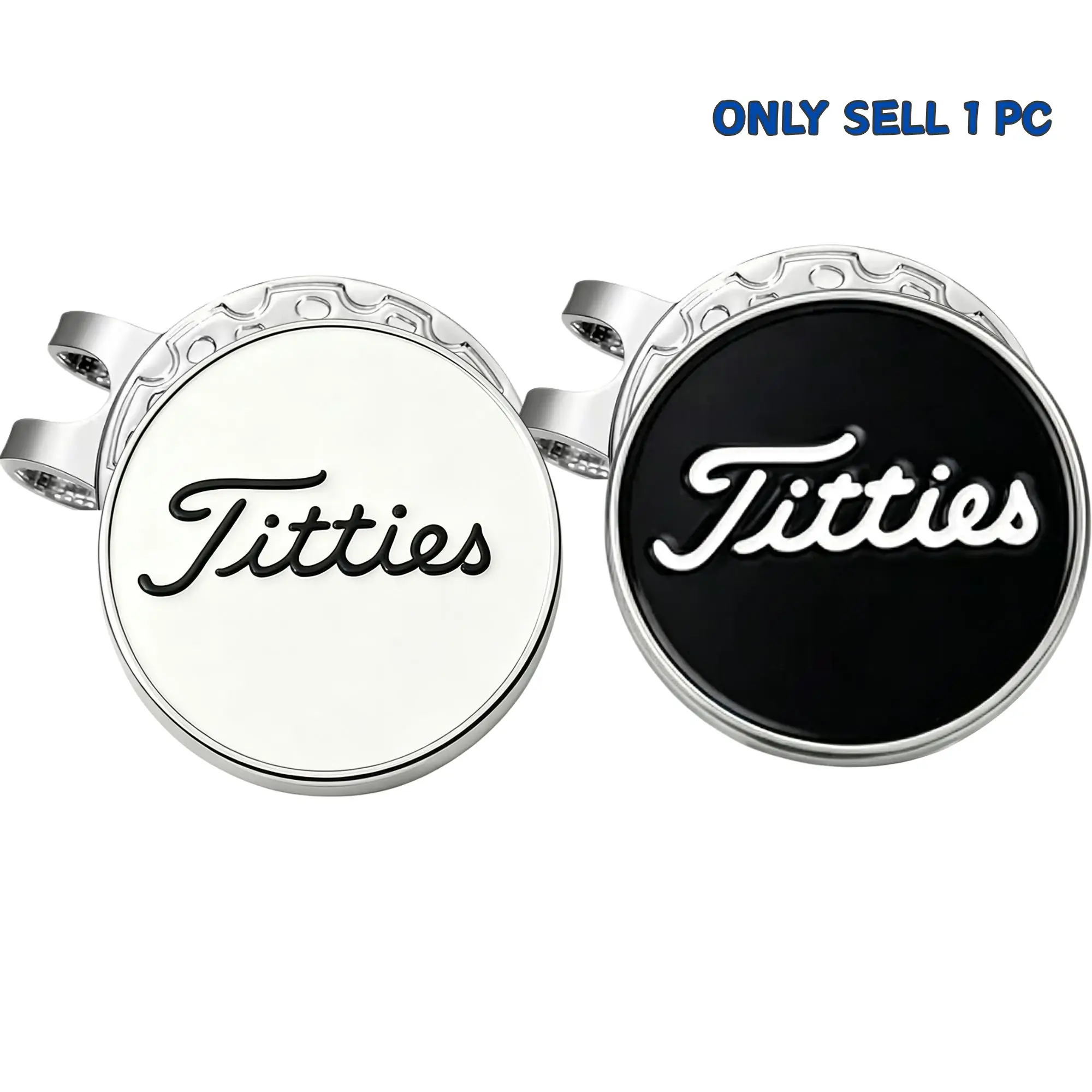 Funny Golf Ball Marker with Magnetic Hat Clip for Men Women, Golf Accessories Gifts for Golfer, Removable Golf Hat Clip Markers