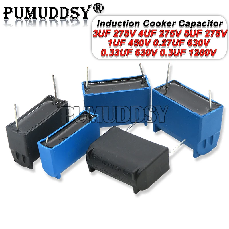 1PCS MKPH Induction Cooker Capacitor 0.3UF 3UF 4UF 5UF 1UF 0.27UF 0.33UF 275V 450V 630V 1200V IGMOPNR New Capacitor