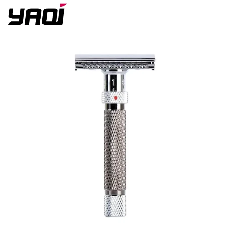 YAQI Gunmetal Color Adjustable The Final Cut Chrome Safety Razor For Mens Cleaning Face 2025 High Quality Simple Razor