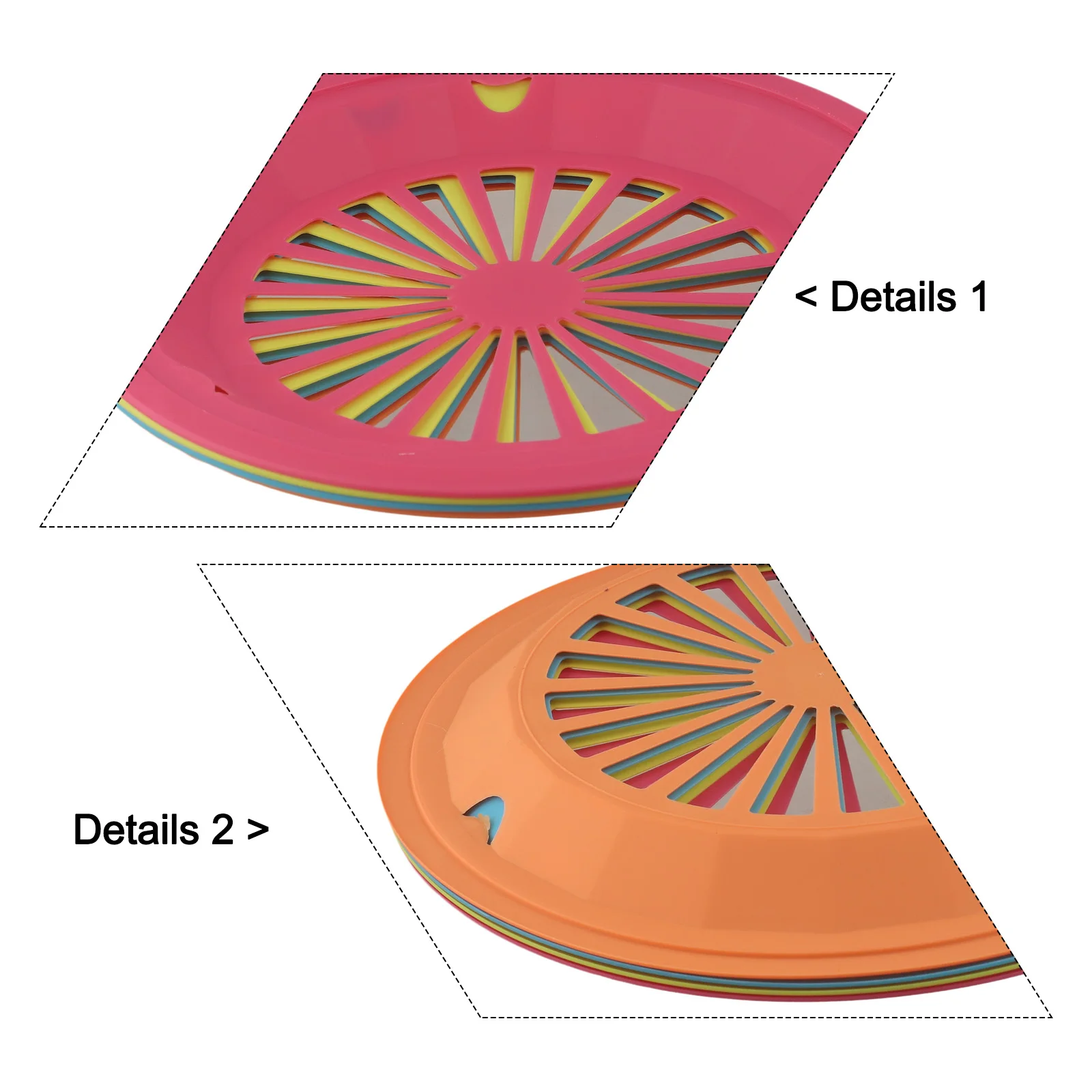 

Barbecues Camping Picnics Plastic Plate Holders Reusable Plate Holders Long-lasting Use Multiple Vibrant Colors