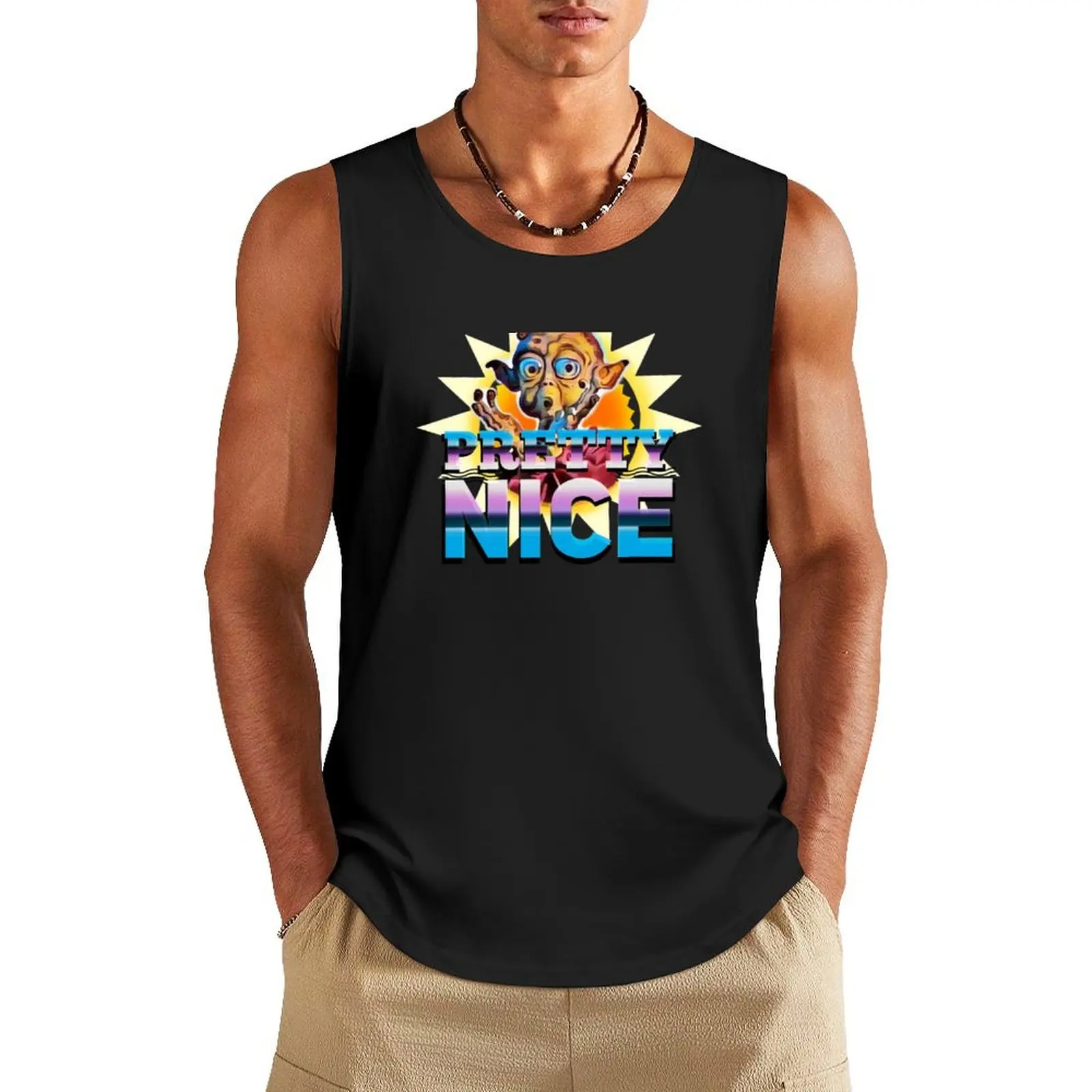 Pretty Nice Tank Top men gym clothing bodybuilding men clothes summer clothes for men Men's t-shirts