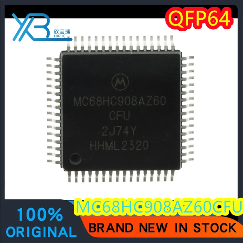 (1/15 pieces) MC68HC908AZ60CFU MC68HC908AZ60 2J74Y QFP64 car lock vulnerable CPU guaranteed to be used 100% brand new