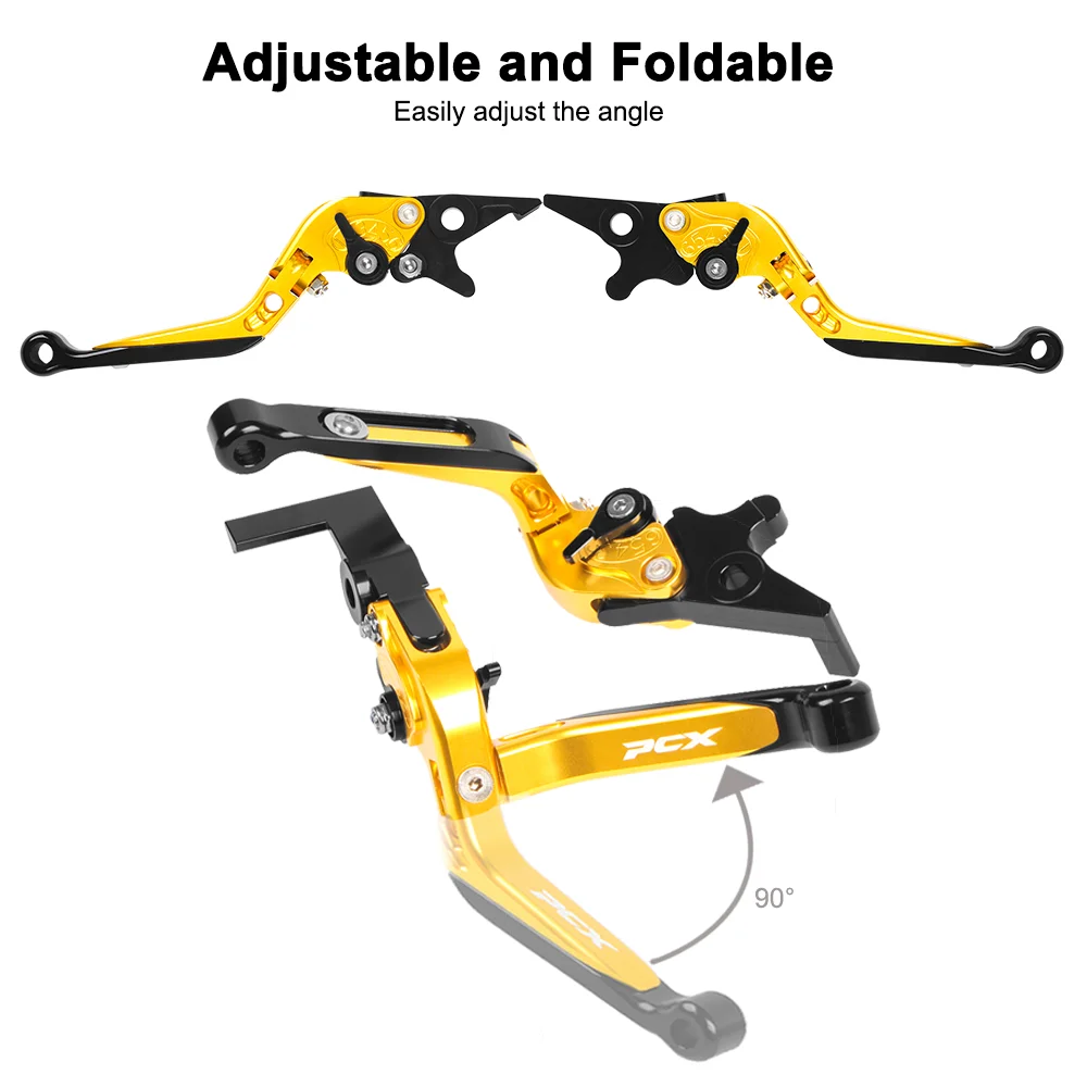 Motorcycle Foldable Brake Clutch Lever Adjustable Control Grip Bar Accessories For Honda PCX125 PCX150 PCX160 PCX 125 150 160 - view 2