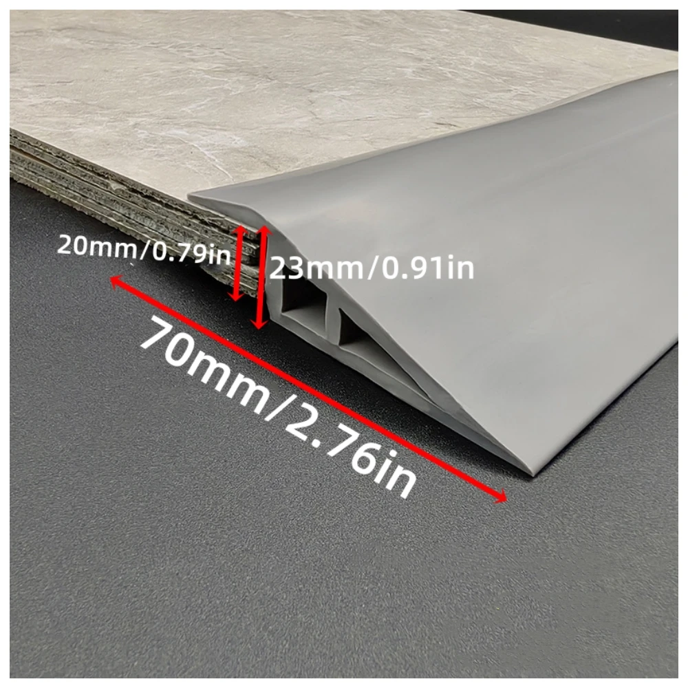 1PC 1M/39.37Inch Self Adhesive Floor Transition Strip Transitiodhesive Floor,PVC Carpet Edging Strip Doorway Edge Trim,Sealing U