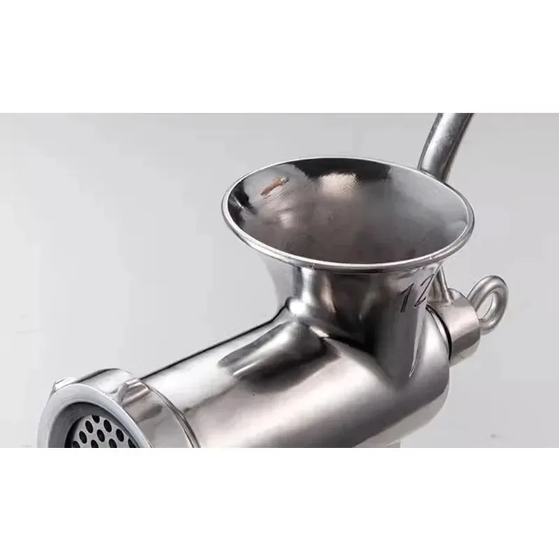 32 #   مفرمة لحم يدوية من الفولاذ المقاوم للصدأ، مفرمة لحم البقر والفلفل للكلاب أو الحيوانات، استخدام المطبخ