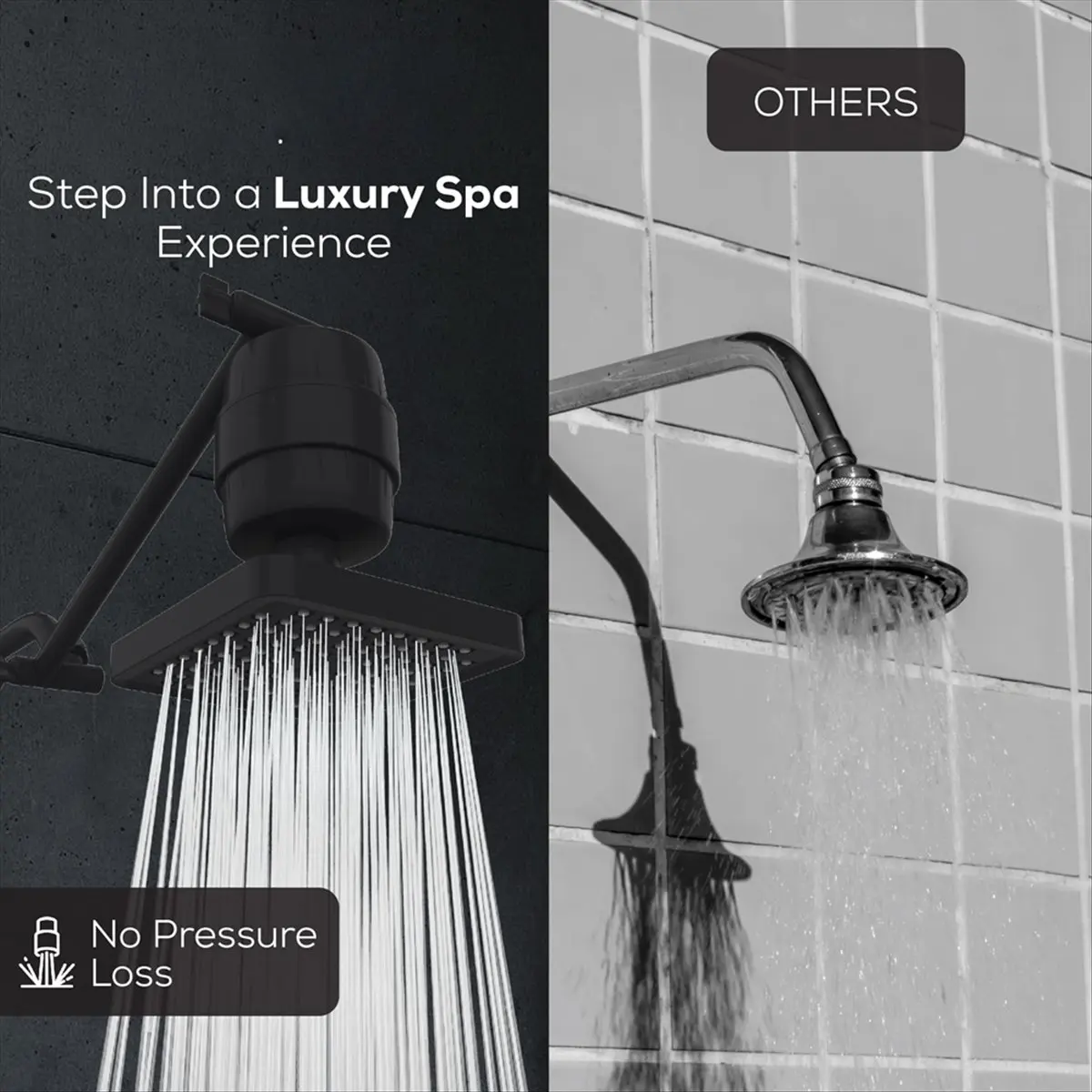 

(WSFS) Душевые лейки высокого давления с капсулой-фильтром и регулируемым удлинителем для душевой лейки - Фильтр для душа