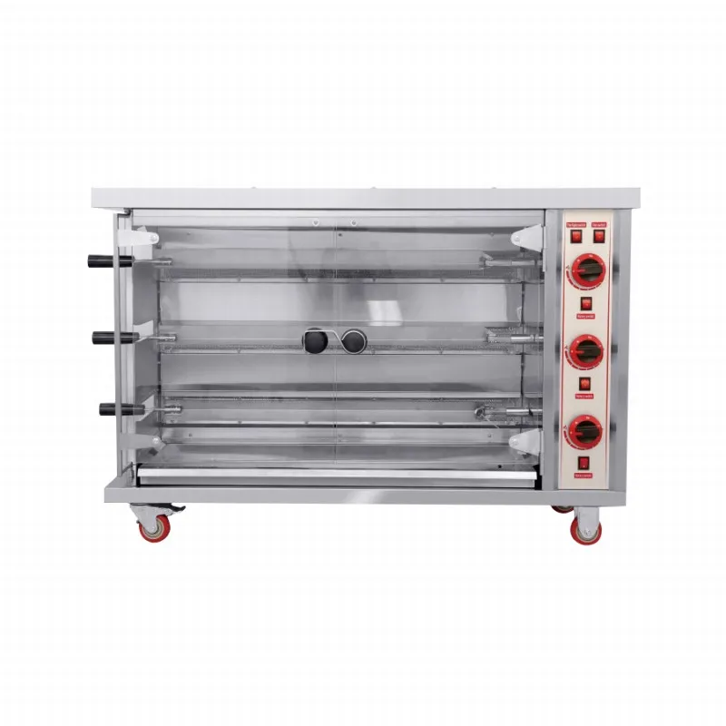 Stainless Steel Electric Automatic Rotating Chicken Rotisserie Chicken Grill Machine For Sale