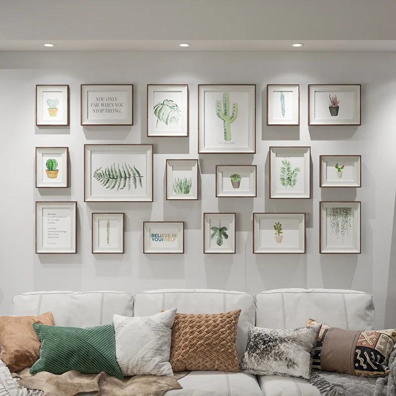 Framed Wall Art Decor Living Room Picture Photo Customize Frames Picture Frames Home Garden Quadro Decorativo Room Decoration