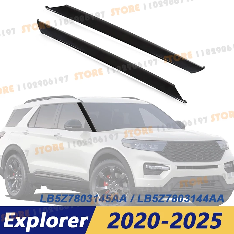 for 2020-2025 Ford Explorer Police Interceptor Utility Windshield Trim Molding Left: LB5Z-7803145-AA, Right: LB5Z-7803144-AA
