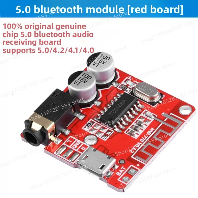 DIY Bluetooth 5.0 Audio Receiver Module Type-C MP3 Bluetooth Decoder Board Car Audio Speaker 4.1