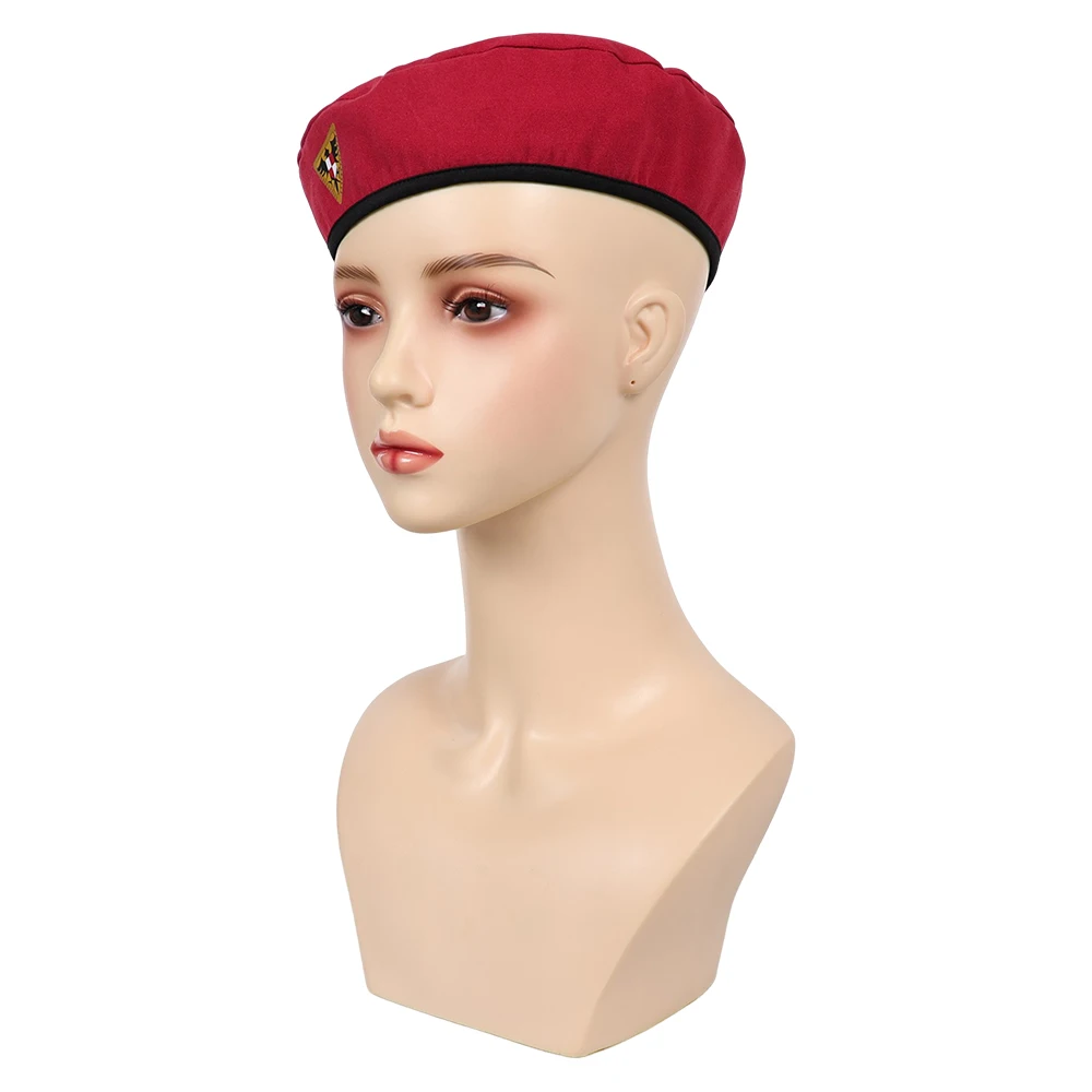 Game OW Cosplay Cammy White Clothing Outfits Accessories Red Hat Roleplay Hallowmas Costume Party Carnival Role Play Prop