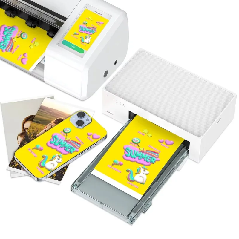 

Diy Custom Portable Printer Machine Blank Photo Sticker Thermal Phone Skin Printing Machine for Mobile Back Film Cutting Plotter