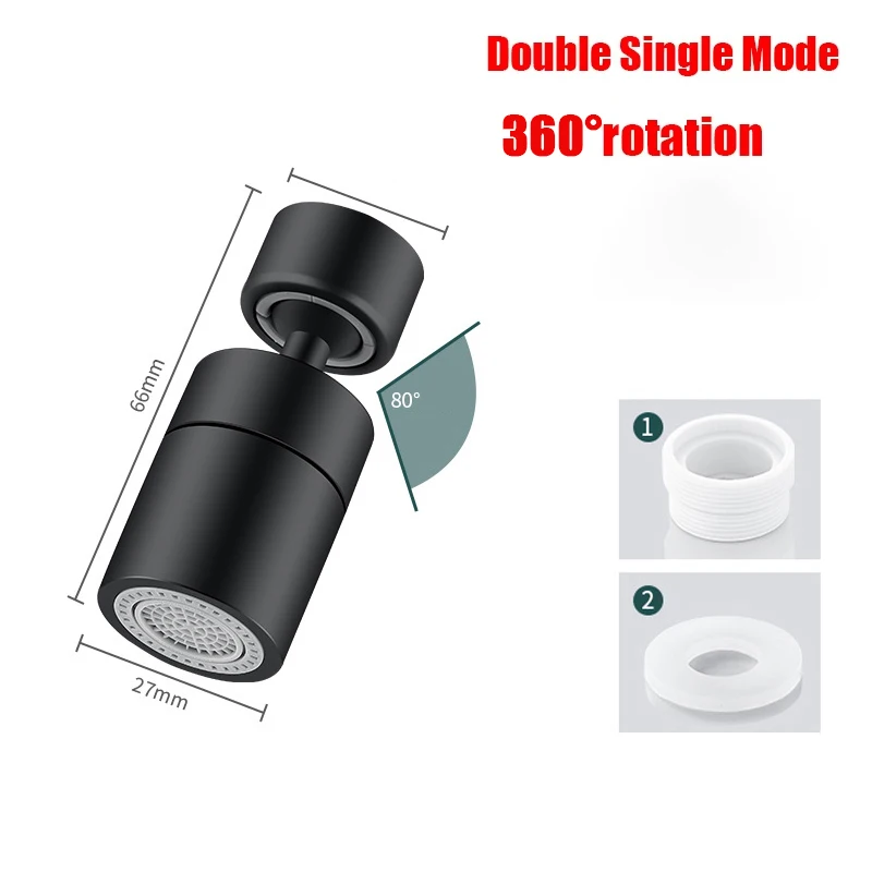 360 ° Universal Küche Wasserhahn Anti-splash Belüfter Bad Wasserhahn Drehbare Wasserhahn 2 Modus Wasserhahn Düse Bubbler Küche Waschbecken Wasserhahn