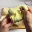 Vaseline Cheese Block Squishy Toy Super Sticky Finger Sucking Squeeze Fidget Toy Realistic Food Model Stress Relief Desktop