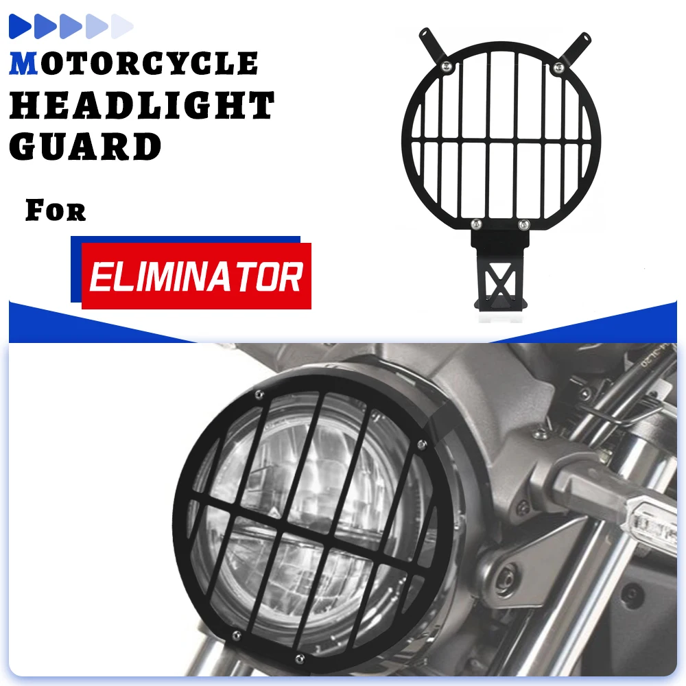 

For Kawasaki Eliminator 500 2024-2025-2026 Stainless steel Headlight Protector Guard Lense Cover Parts Motorcycles Accessories