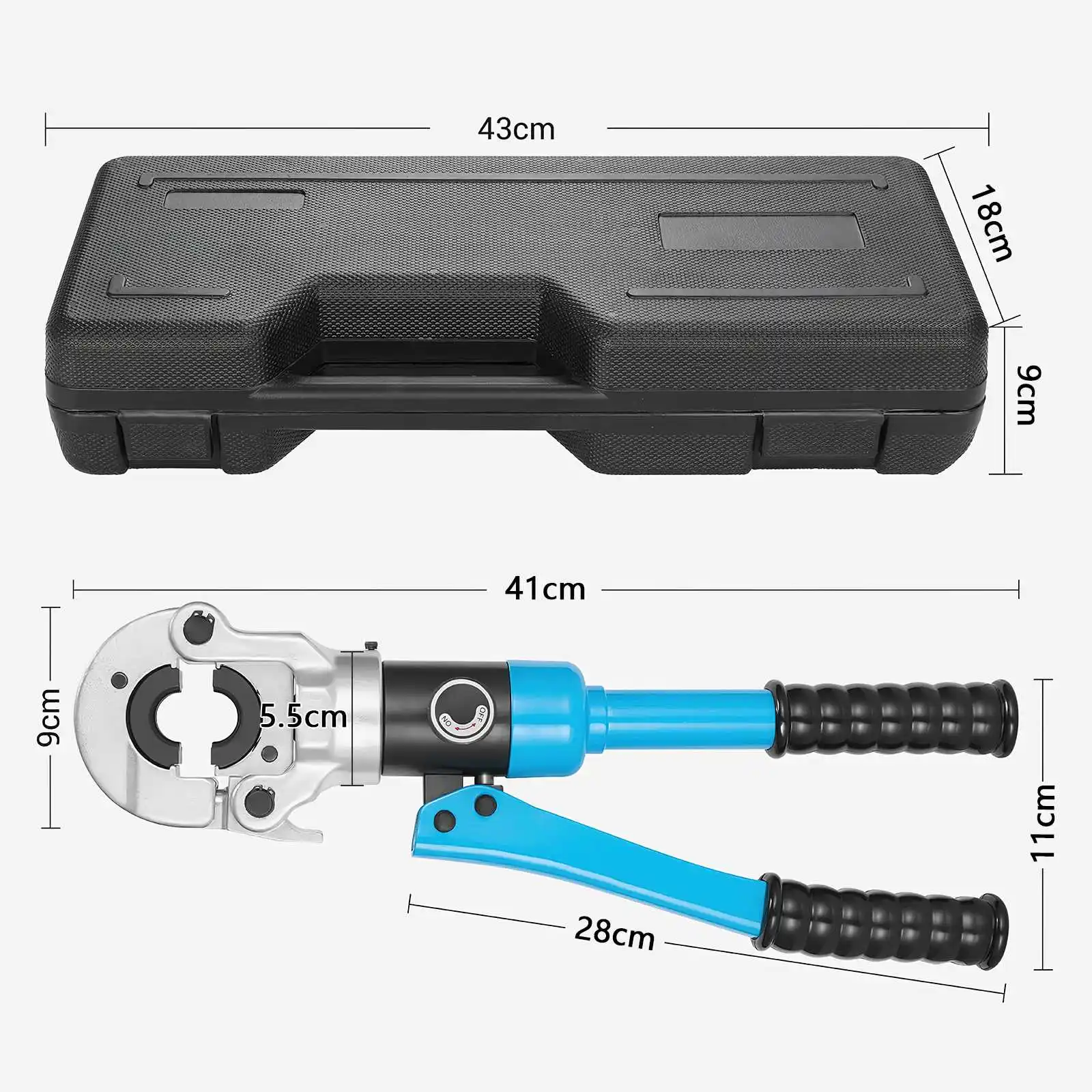 

Гидравлический инструмент для обжима труб PEX и алюминиево-пластиковых труб CW-1632, гидравлический обжимной инструмент для сантехнических работ, пресс-клещи для труб PB