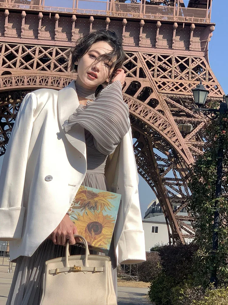 Ele Godd Sle Suit Set Beautiful Dr Two Piece Set Faionable Autumn Workwear for Women M Mature Lady Look