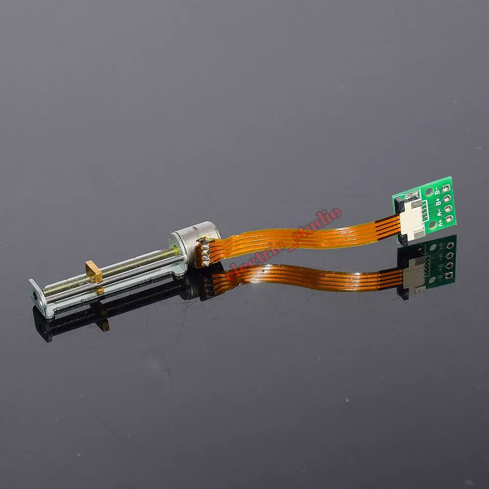 DC 5V 12V Mini 8mm 2-phase 4-wire Stepping Motor Micro Precious Stepper Motor Linear Screw Slider Block Nut 4pin Converter