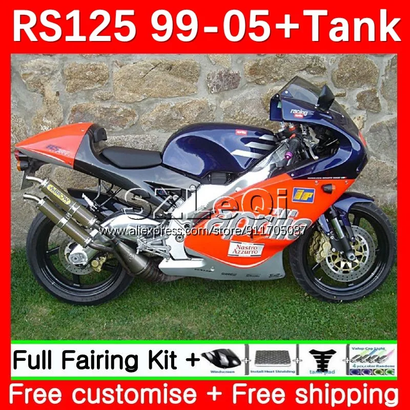 RS125R For Aprilia RS 125 R RR RS4 RS125 99 00 01 02 03 04 05 7No.6 RS-125 Blue red 1999 2000 2001 2002 2003 2005 Fairings