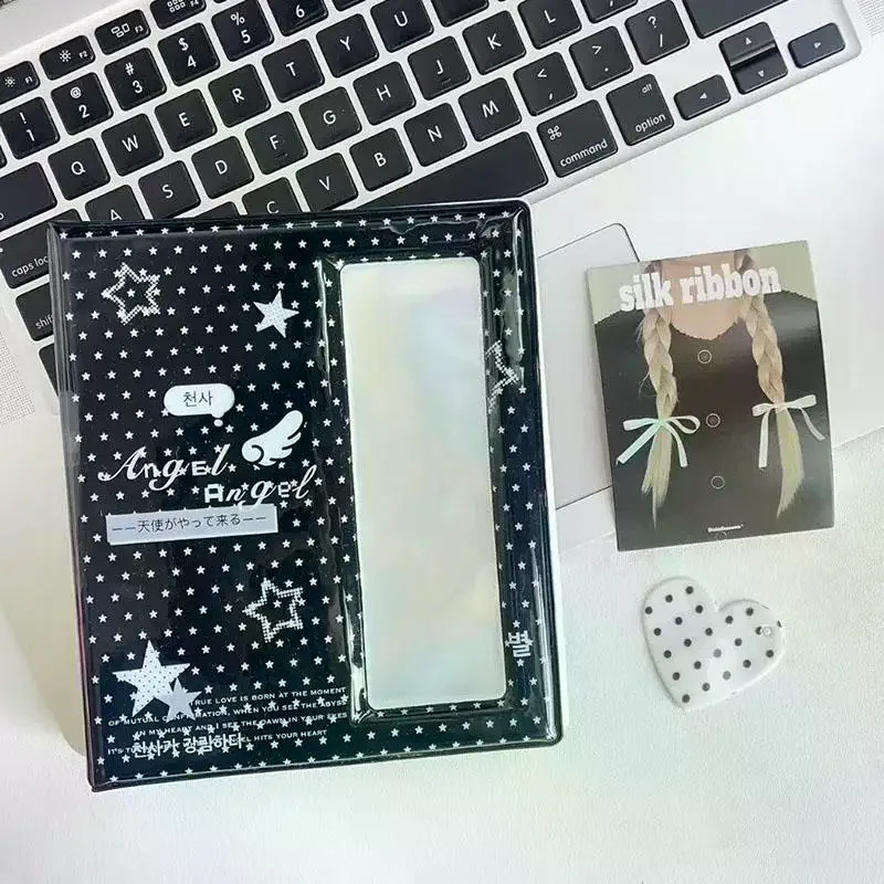 INS Korean Fashion Love Heart Life 4-Grid Album Cute Girls Idol Photo Storage Card Book 3IN Card Holder Gifts
