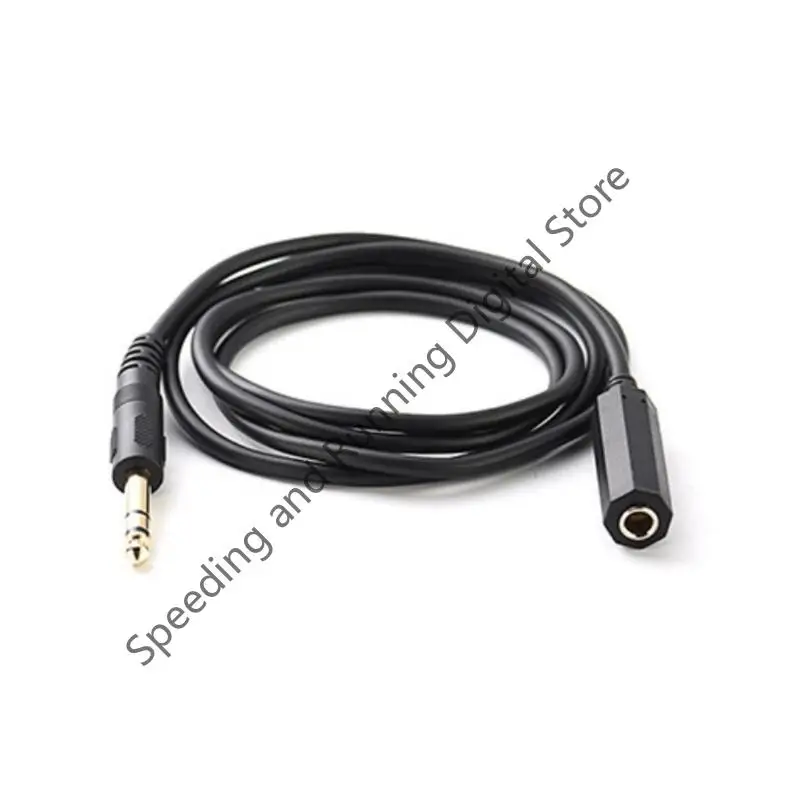 1.5meters 6.35mm Male to Female Extension Cord 1/4 Inch TRS(Stereo) Cable for Guitar Bass Mixer Microphones