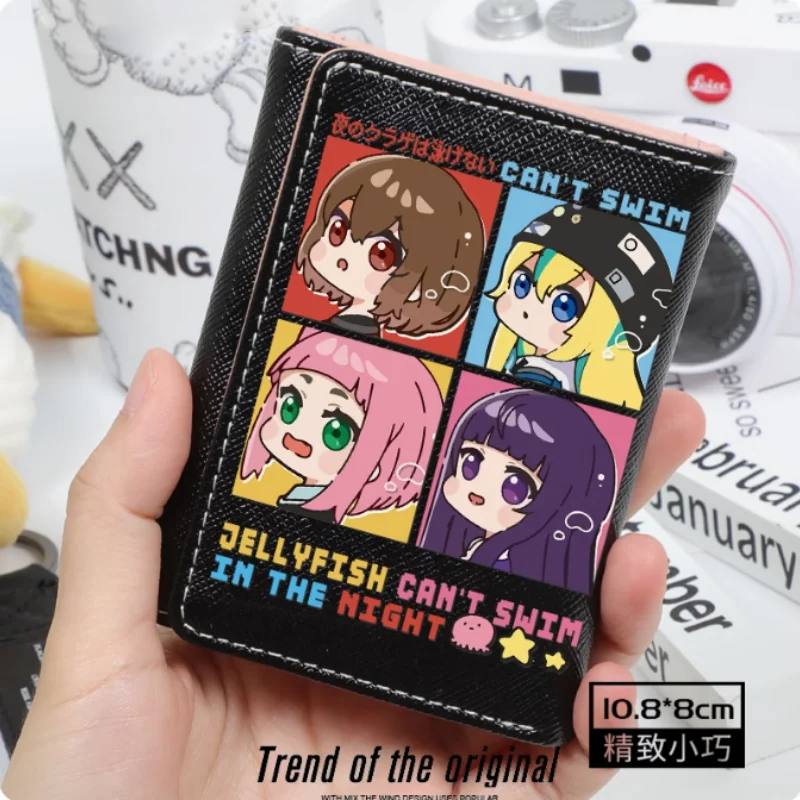 Anime Jellyfish Can't Swim in the Night Fashion Wallet PU Purse Card Coin Hasp Money Bag Cosplay Gift B1596