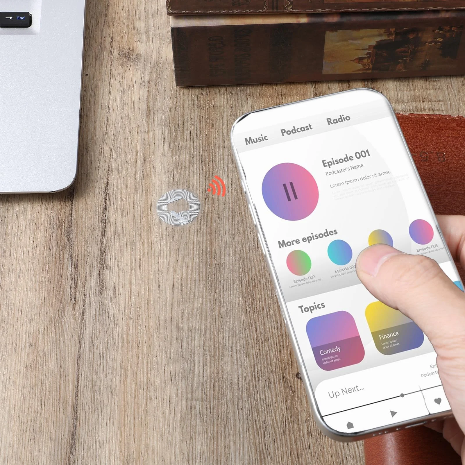 25mm NTAG215 NFC Wet-Ready Stickers Re-Writable Round Labels Transparent Copyable Review NFC Tags for Contactless Information view 6
