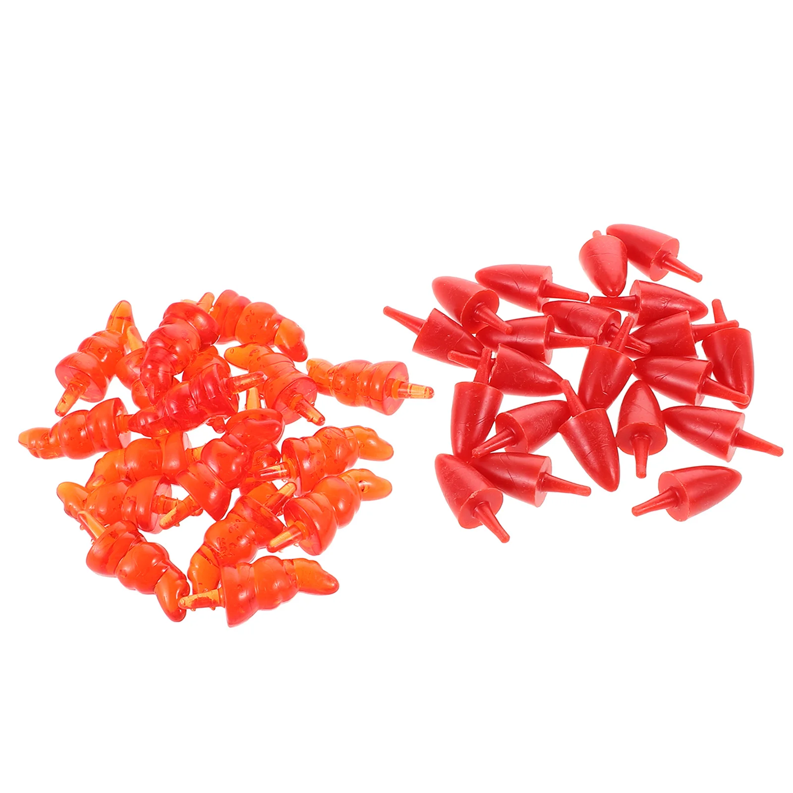

100Pcs Snowman Nose Replacement Orange Plastic Carrot Parts for DIY Snowman Making Kit Christmas Decoration Supplies Outdoor Use