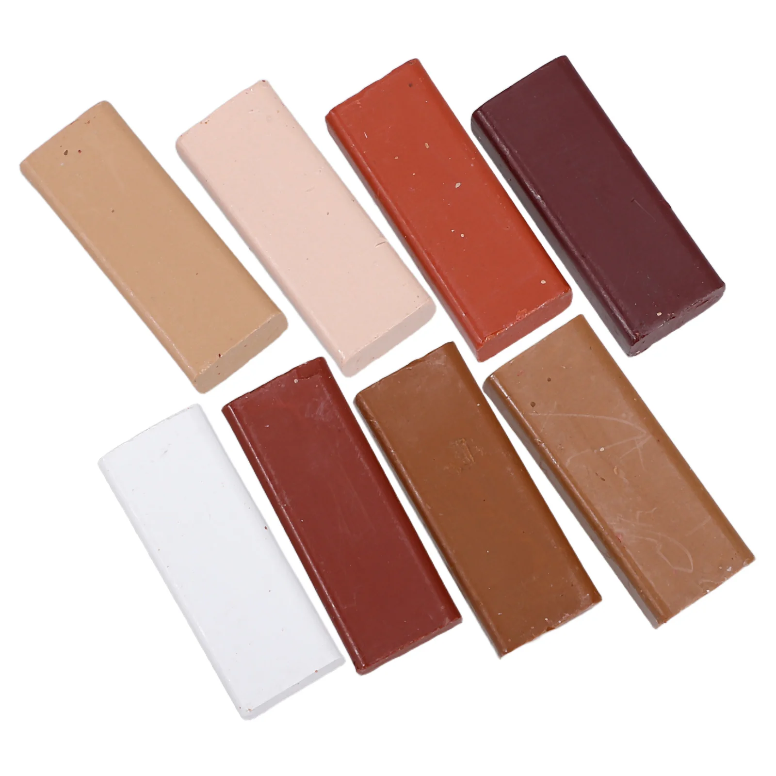 

8Pcs Hard Furniture Wax Filler Sticks Wood Repair Crayons for Floors Cabinets Doors Tables Scratch Crack Fix Wood Filler Crayons