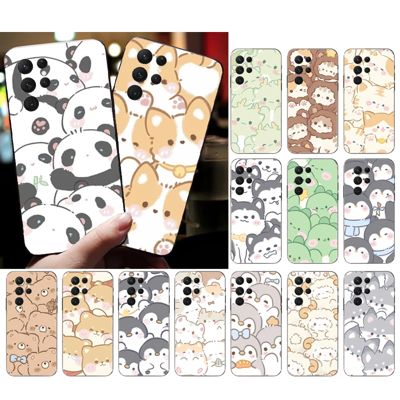 

Cute Cartoon Animal Phone Case For Samsung S24 S23 S22 S21 S20 Ultra S20 S22 S21 S10E S20 FE S24 Plus