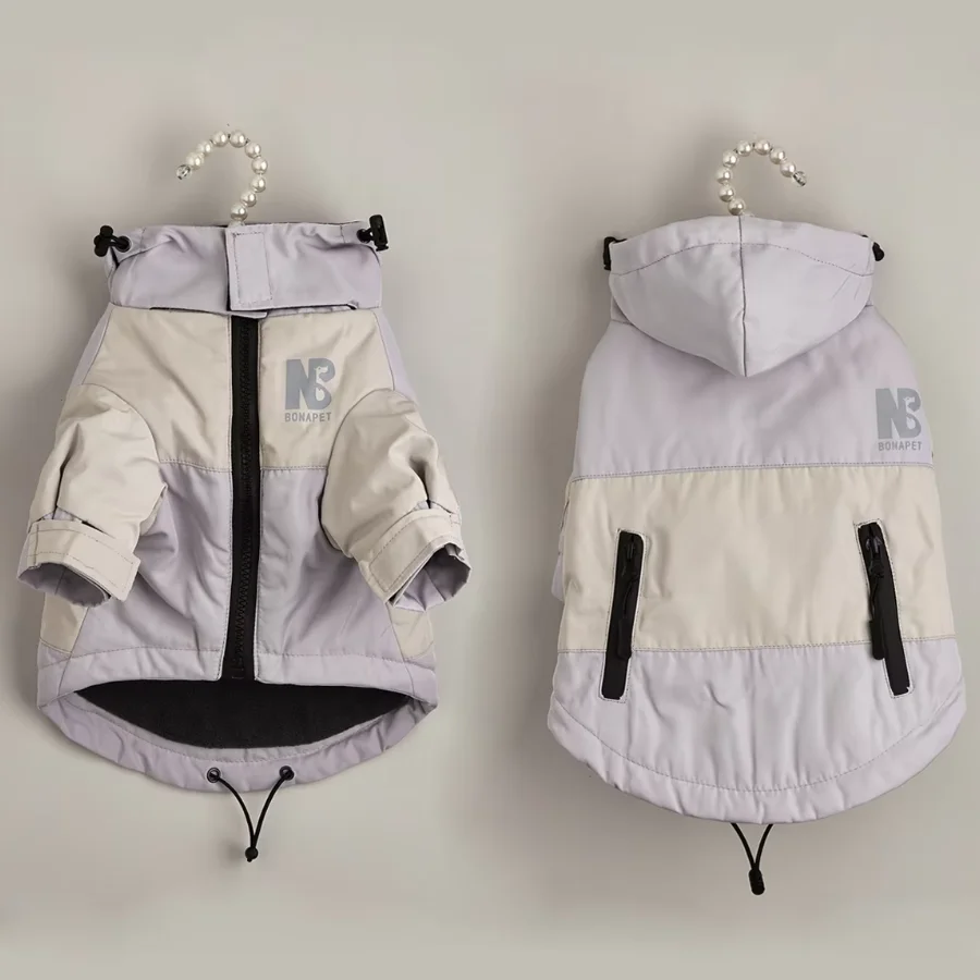 

Winter Dogs Jacket Thickened Fleece Warm Dog Clothes Waterproof Raincoat French Bulldog Puppy Coat Windproof Big Dog Clothing