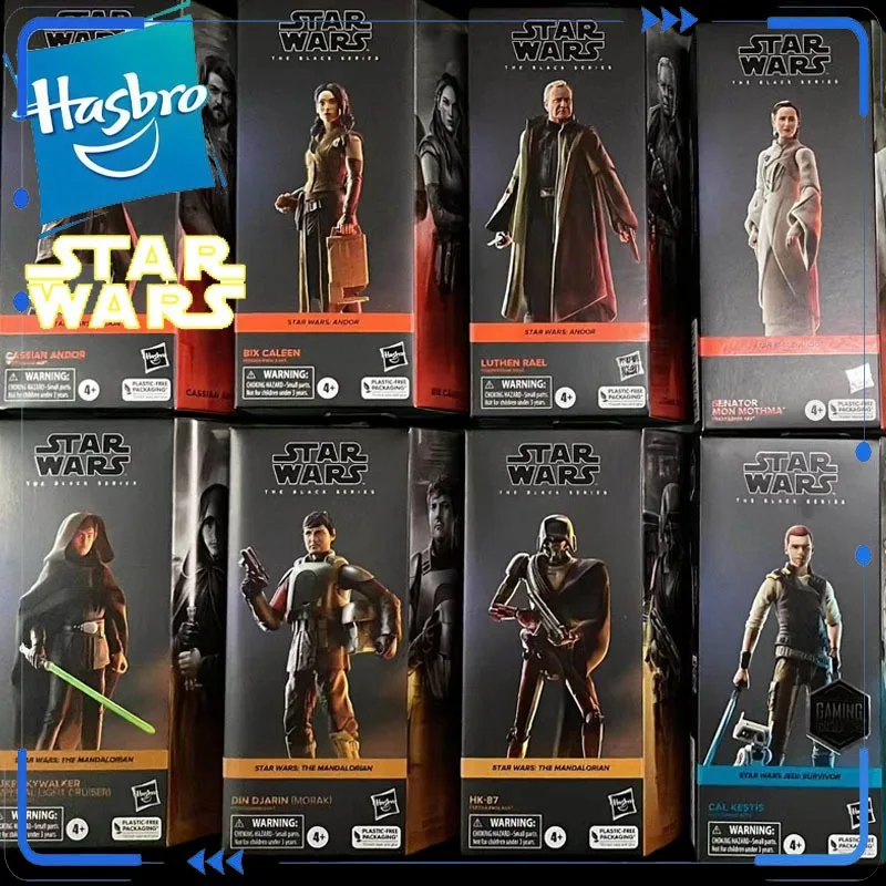 本物のハスブロ-スターウォーズ-ブラックシリーズ-ディン・ジャリン-hk-87-カシアン・ビックス-モン・モスマー-ルーテン・レイエル-6インチフィギュア-コレクタブルトイ-在庫あり
