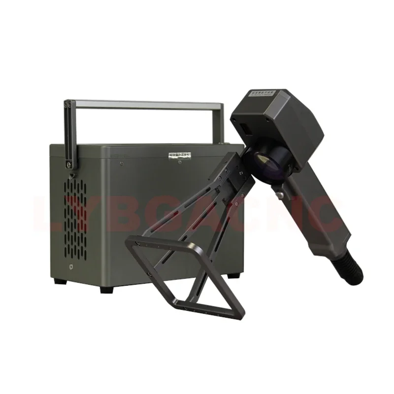Machine de marquage de plaque signalétique laser à fibre optique, EAU sans fil, système d'alignement, déterminer la batterie au lithium, MAX 20W, 30W, 50W, tout en un