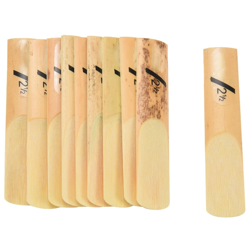 10Pcs Saxophone Sax Classic Reed For Saxophone 2.5 Strength 2 1/2 Music Xmas Gift Musical Instruments