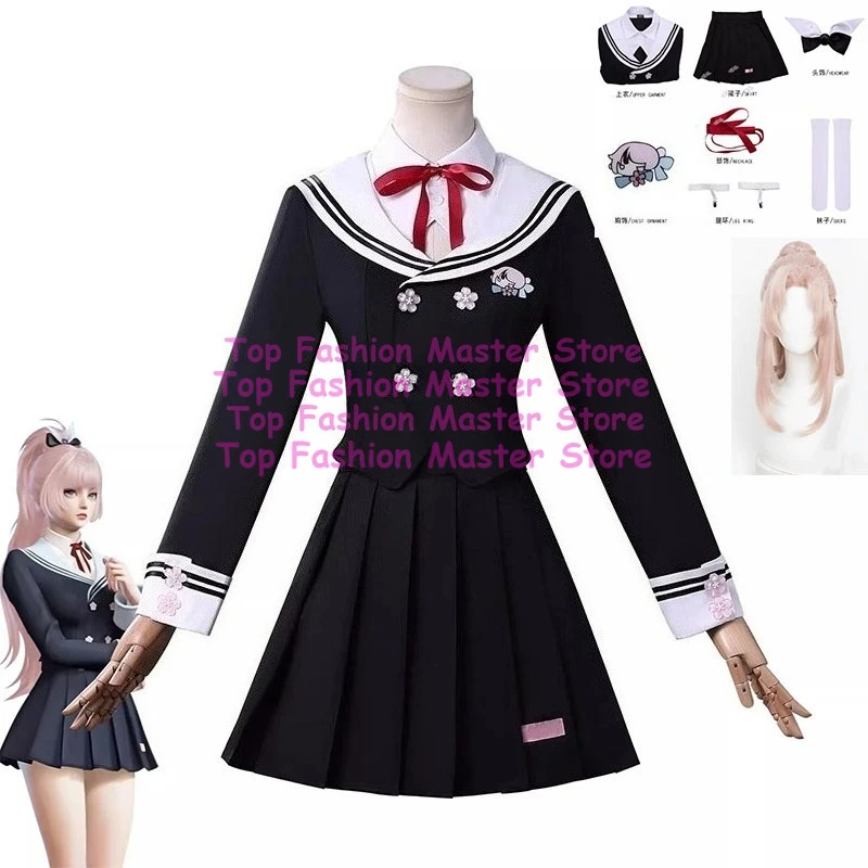 

Naraka Bladepoint Yoto Hime Autumn Overture Cosplay Costume Sakura Rhythm Anime Uniform Bow Wig Set Halloween Party Women's Wear